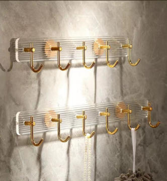 No-Nail No-Drilling Acrylic Strip Hooks with Adhesive for Heavy Duty Hanging