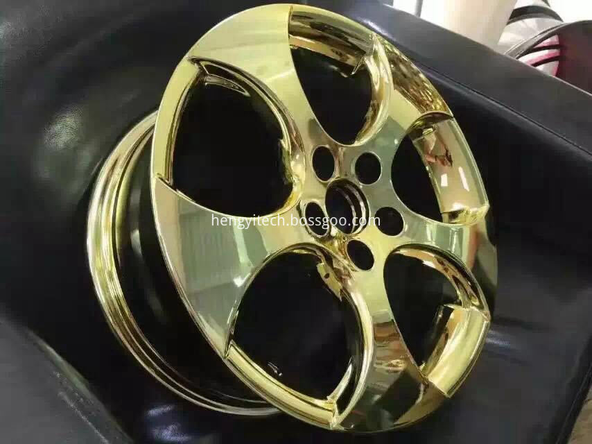 Car wheel chrome plated