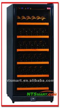 308L 127-bottle display luxury glass door electric compressor wine cabinet