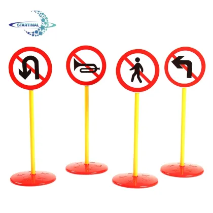 Preschool Educational Toys: Popular Sports-themed Plastic Signs and Traffic Design Toys