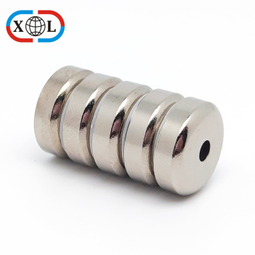 Round Neodymium Cup Magnet with Countersunk Hole