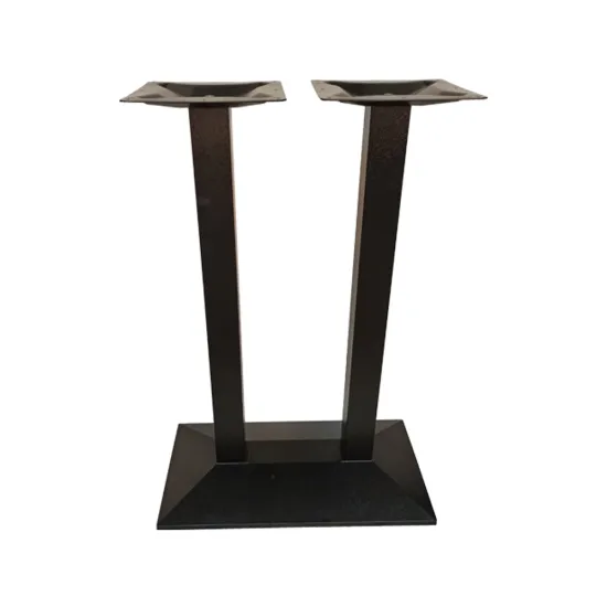 Cast Iron Inclined Rectangular Platform Table Base
