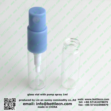 1ml glass tester sampling vial for perfume