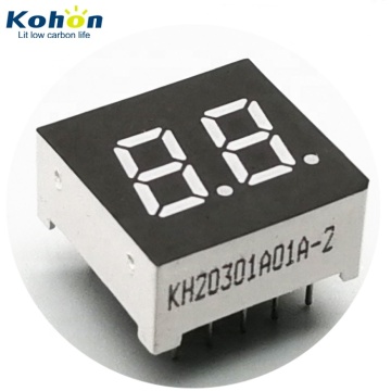 Amber 0.3 Inch 7-Segment LED Display Common Anode 2 Digits