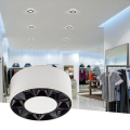 Downlight montato su superficie rotonda da 12 w Black White Spotlight