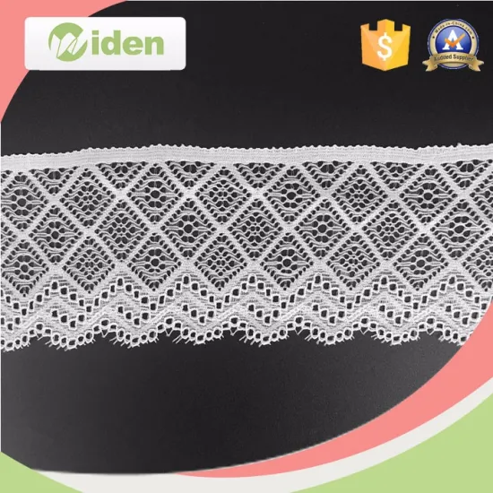 Elastic 5.4 CM Peach Color Jacquard Scallop Lace Trim