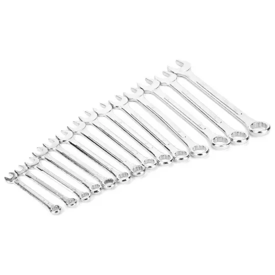 New 14-Piece Spanner Set: CRV Steel Open-End Wrenches for 8-24mm Bolts