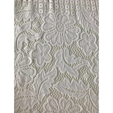 Polyester Lace Fabric Scallopped Edge