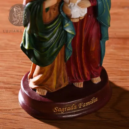 5-inch Holy Family Statue: Resin Jesus Sculpture, Decoration, Holy Family Figurine of Jesus, Mary, and Joseph - Perfect Religious Gift