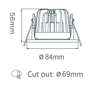 Ceiling Light Spot Black Downlight