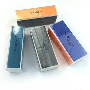 Bloques de búfer de 4 vías al por mayor de logotipo personalizado para pulido profesional de uñas: adecuado para uñas acrílicas