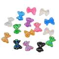 Brillante Bowknot Flatback Resina Cabochon Papillon Forma Fai Da Te Cassa Del Telefono Abbellimento Decorazione Vacanza Bambini Slime Art Deco