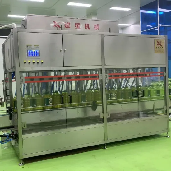 High-Accuracy 12-Nozzle Linear Filling Machine for Edible Oil
