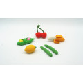 Σειρά τροφίμων γόμα 3D σειρές φρούτων και λαχανικών