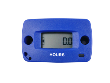 Resettable Maintenance Reminder Digital LCD Inductive Hour Meter Blue