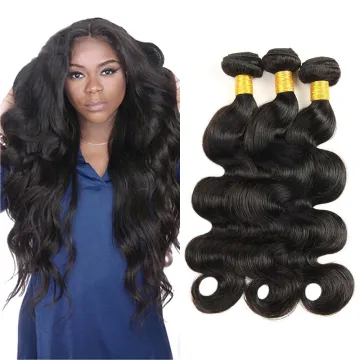 Brazilian Hair in Mozambique Brazilian Bulk Hair Extensions Without Weft, Brazilian Body Wave Full Lace Wig