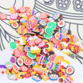 10MM Bunte Cartoon Candy Dessert Scheiben Polymer Clay Scheiben Schlamm Ton Schleim Füllung für Diy Re-ment Kuchen Dekoration