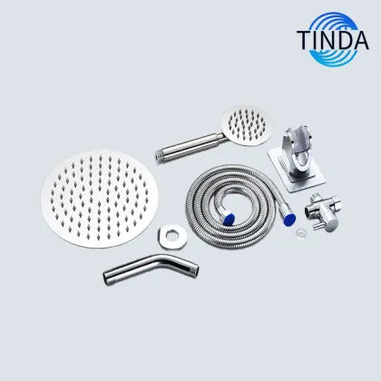 Versatile Silver Shower Set for Flexible Bathing Needs