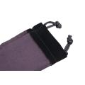 Pochette de stylo en velours noir avec impression en gros