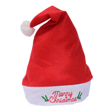 Wholesale Christmas Decoration Cheap Coral Fleece Christmas Hat, Santa Hat
