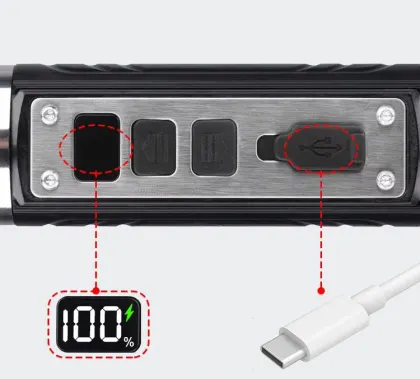 USB Rechargeable UV LED Flashlight for Gem Torch and Jade Identification