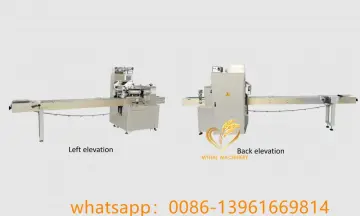 biscuits pillow rolling packing machine automatic
