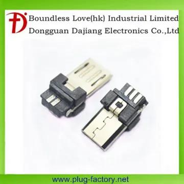 Dajiang factory micro usb 5 pin male connector