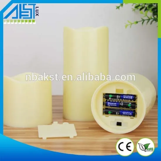 Color Changing Flameless led candle Real Wax Remote Led color Candle