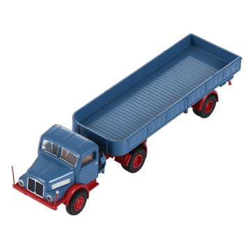 BREKINA IFA S 4000 semi tractor/with 1axle platform semi trailer model 1/87