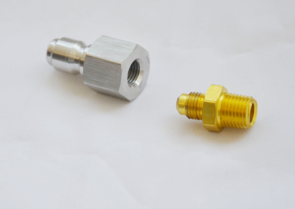 Stainless steel quick connect fittings