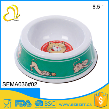 best selling custom plastic round shape pet food bowl
