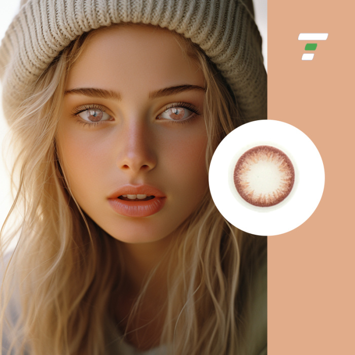 Direct prescription color contact lens with power