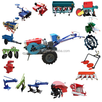 Popular 18HP Walking Tractor with Trailer and Rotary Tiller: Mini Agricultural Machinery