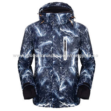 Men's Ski Jacket with Fleece Inner, OEM and ODM Designs AvailableNew