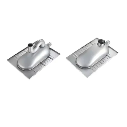 Customizable stainless steel squat toile