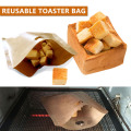 Hot Selling Reusable Toaster Bag Non Stick Bread Bag Sandwich Bags Coated Fiberglass Toast Microwave Heating Pastry Tools