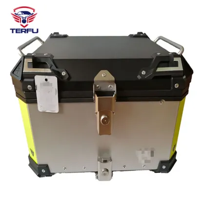 35L-45L Universal Aluminum Alloy Tail Box Trunk for Suzuki, Honda, and Kawasaki Motorcycles