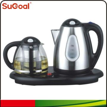 Best Selling Popular Chinese Double Tea Pot Good Quality Electric Kettle Set with Tray