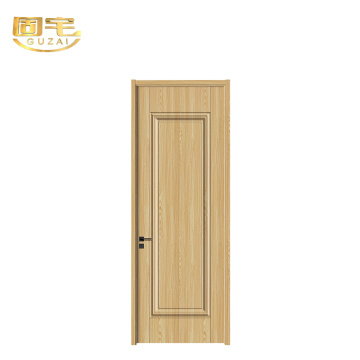 Pintu Kayu Solid Butiran Abu Alami