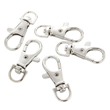 Durable Metal Carabiner Clip Style Spring Key Chain Keyring Swivel Lobster Clasp Clips Key Hooks for Hanging Wholesales