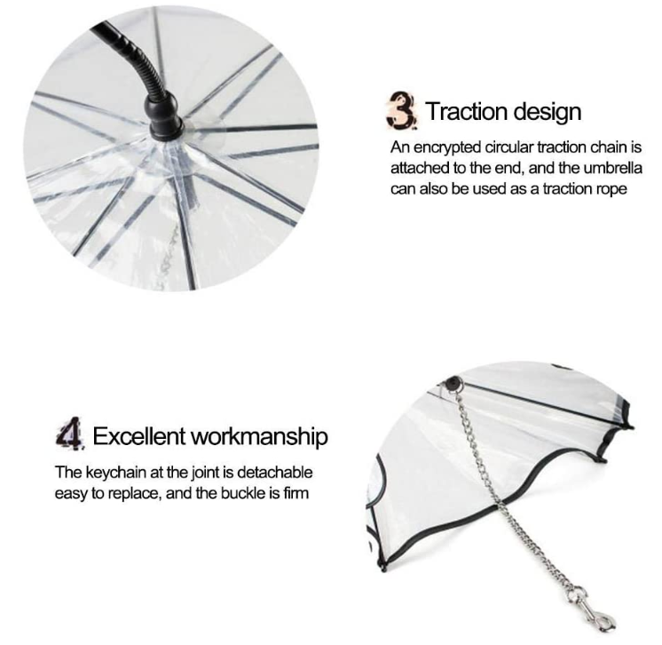 Dog Umbrella with Leash