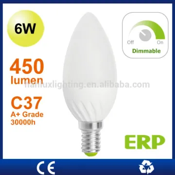 Dimmable LED candle C37 6W
