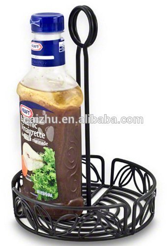 Metal Wire Wrought Iron Condiment Rack