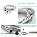 silver grey pvc hose for shower head, shower hose
