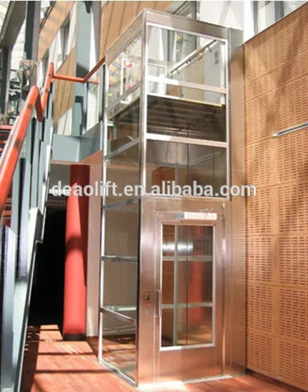 Machine Roomless 200KG Home Elevator Lift For Apartments