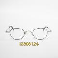 Small Oval Retro Style Classic Black Glasses Frames