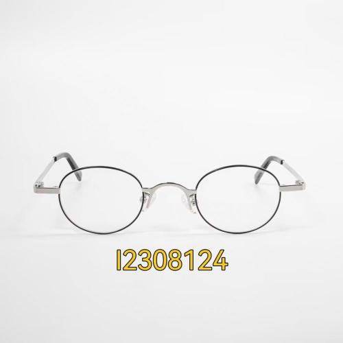 Small Oval Retro Style Classic Black Glasses Frames
