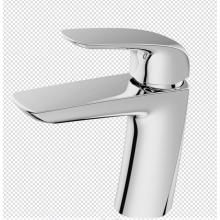 Desk-mounted modern design washbasin mixer