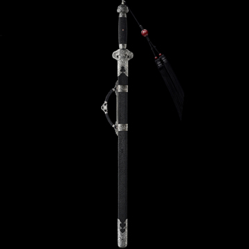 Cupronicke Relief Peony Sword Elegant Metal Steel Crafts Exquisite Gifts