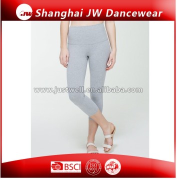 Light Gray High Waist good quality Yoga Capri